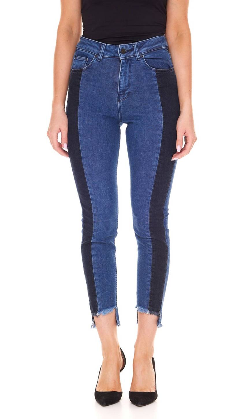 LTB Anvy Damen High Waist Jeans Slim-Fit im Ankle-Cut Denim-Hose mit Lande Waschung 51344 14245 51964 Blau von LTB