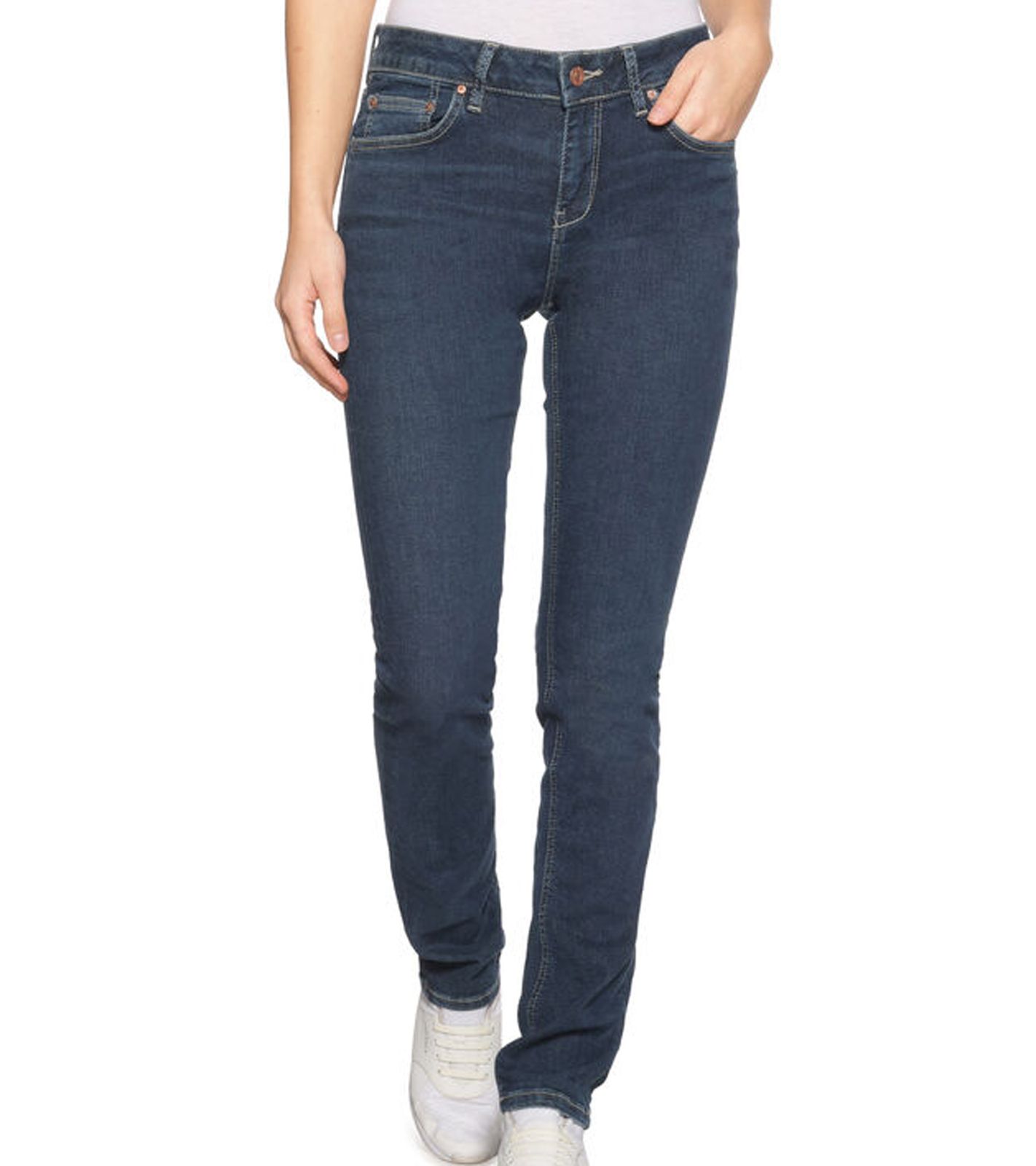 LTB Aspen Damen Mid Waist Hose Slim Fit Jeans mit Rococo Waschung 51062 14240 51382 Blau von LTB