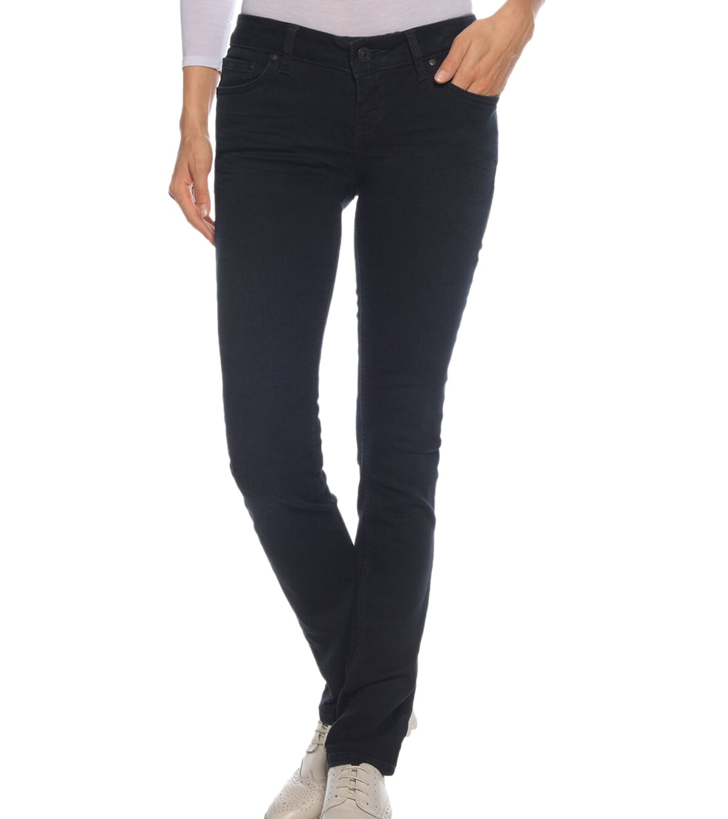 LTB Aspen Damen Slim Fit Jeans Mid Waist Denim-Hose mit Camenta-Waschung 50045 14182 51273 Dunkelblau von LTB