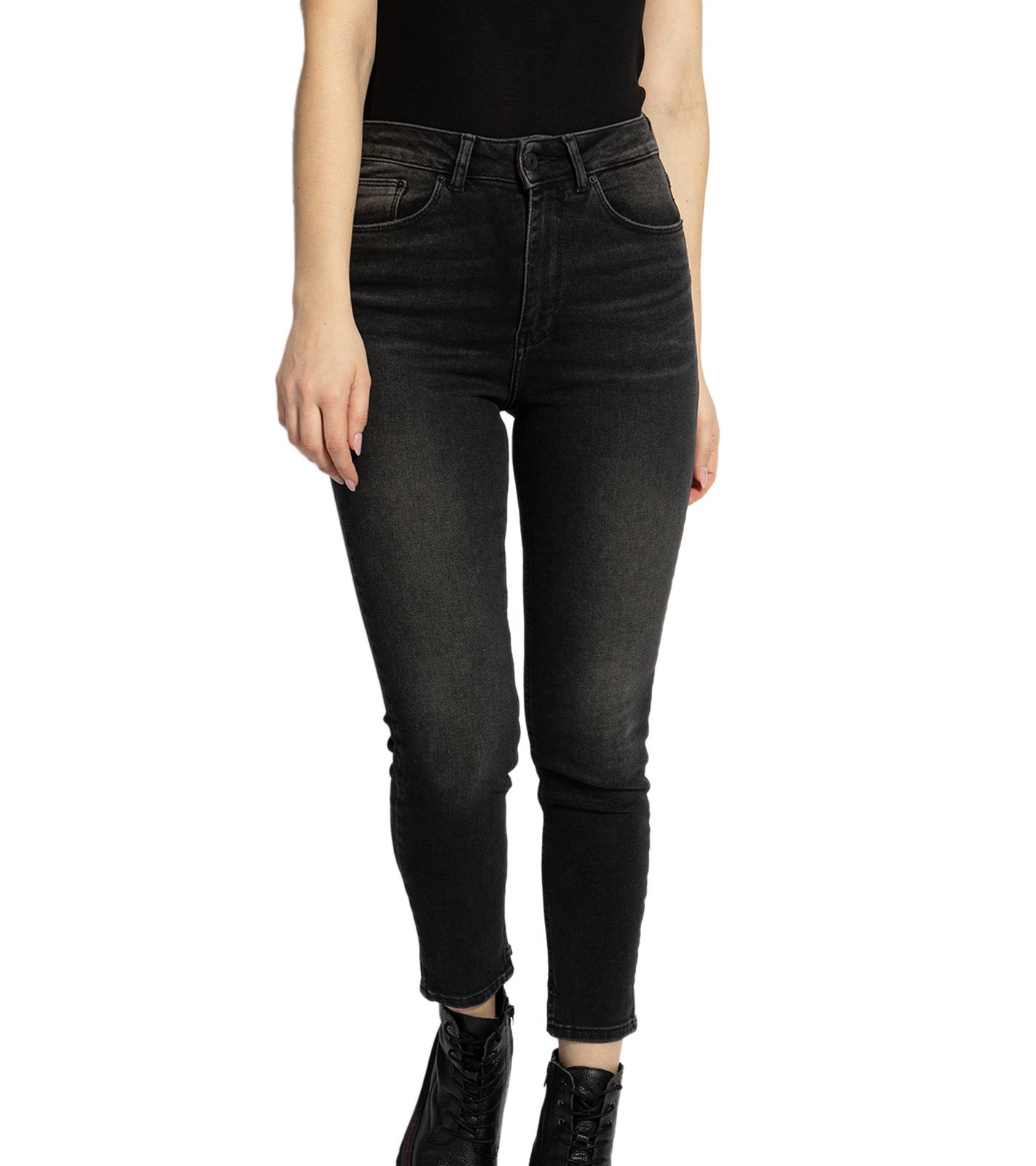 LTB Bernita Damen High Waist Jeans Skinny Hose mit Resolute-Waschung 51284 14731 52410 Schwarz von LTB