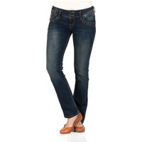 LTB Damen Jeans Jonquil Slim Straight - Blau - Malena Wash von LTB