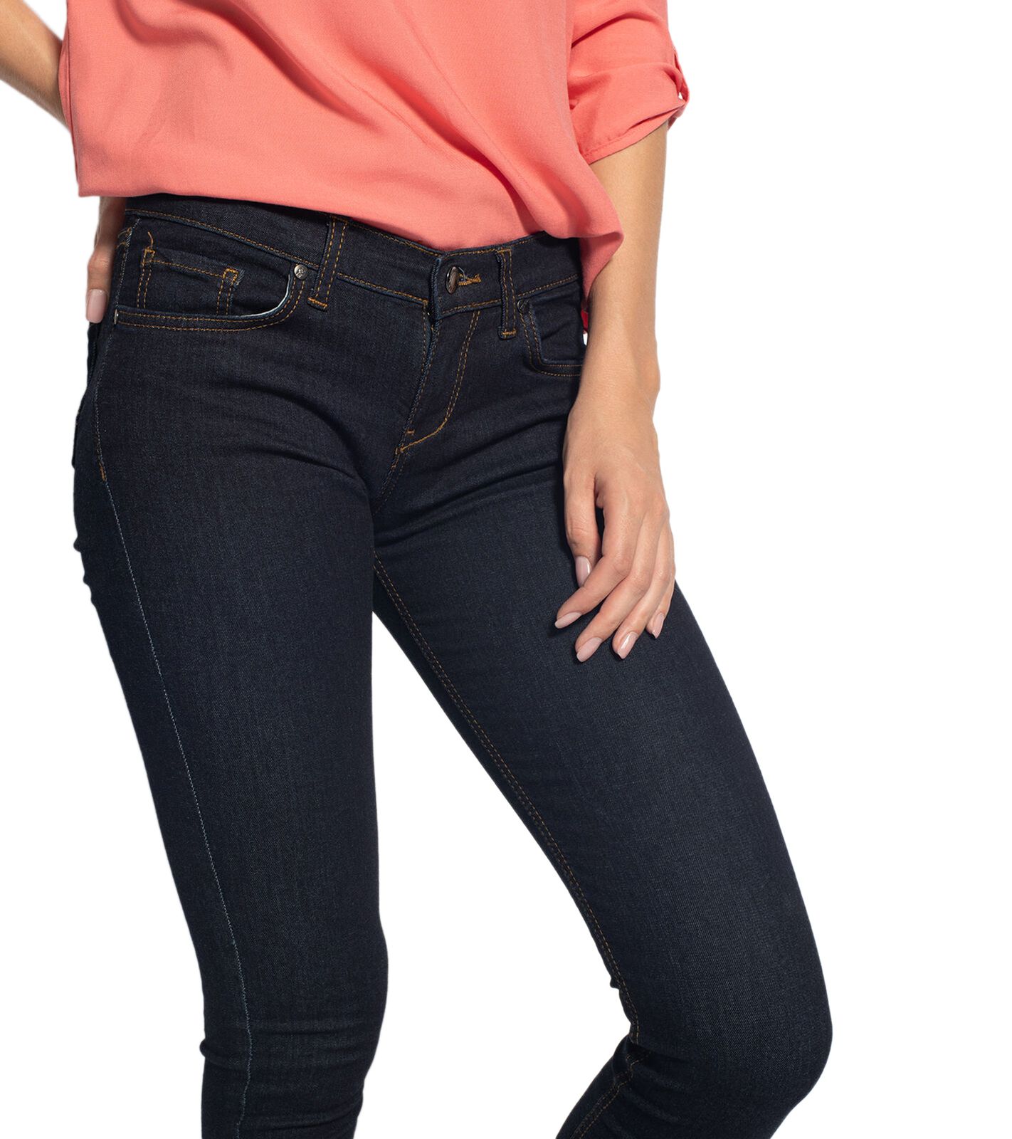 LTB Isabella X Damen Jeggings mit Rinsed-Waschung Low Rise Jeans-Hose 50844 12890 082 Dunkelblau von LTB