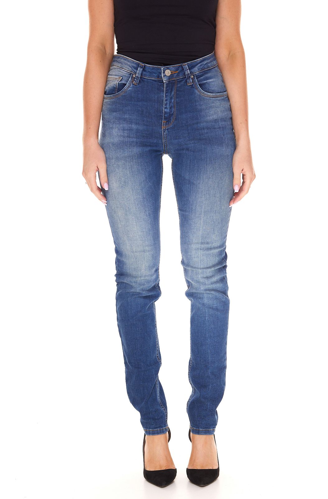 LTB Lina X Damen High Waist Jeans in Zigaretten-Form Denim-Hose 51144 13614 50642 Blau von LTB