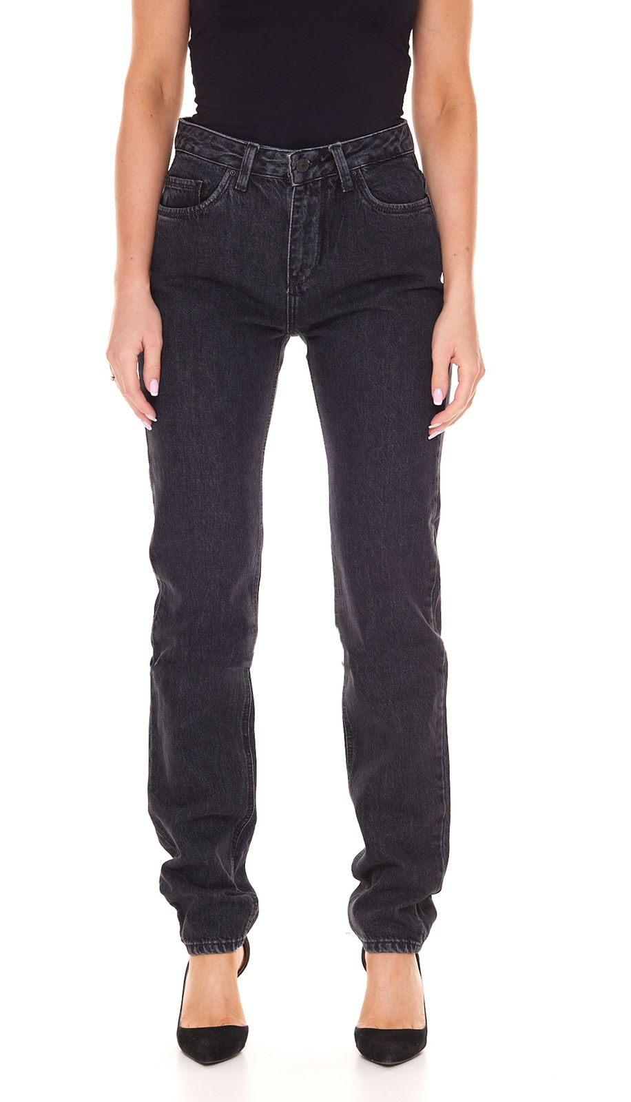 LTB Lina X Damen Mid Waist Jeans in Zigaretten-Form Denim-Hose 51144 13850 50467 Schwarz von LTB