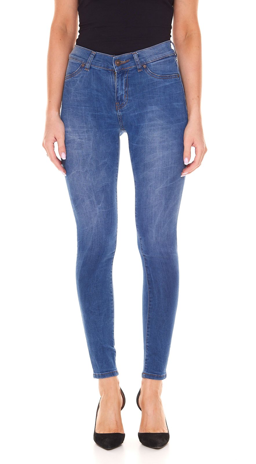 LTB Lonia X Damen Super Skinny Jeans mit Julune-Waschung Mid Rise Hose 51149 13928 50647 Blau von LTB