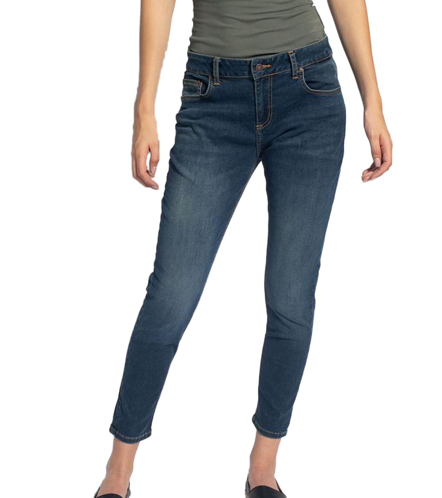 LTB Mika Damen Boyfriend-Jeans Denim-Hose mit Adila-Waschung 50869 14446 51589 Blau von LTB