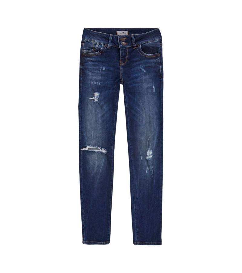 LTB Molly Damen Slim Fit Denim-Jeans im Used-Look elastische Freizeit-Hose 23157819 Blau von LTB