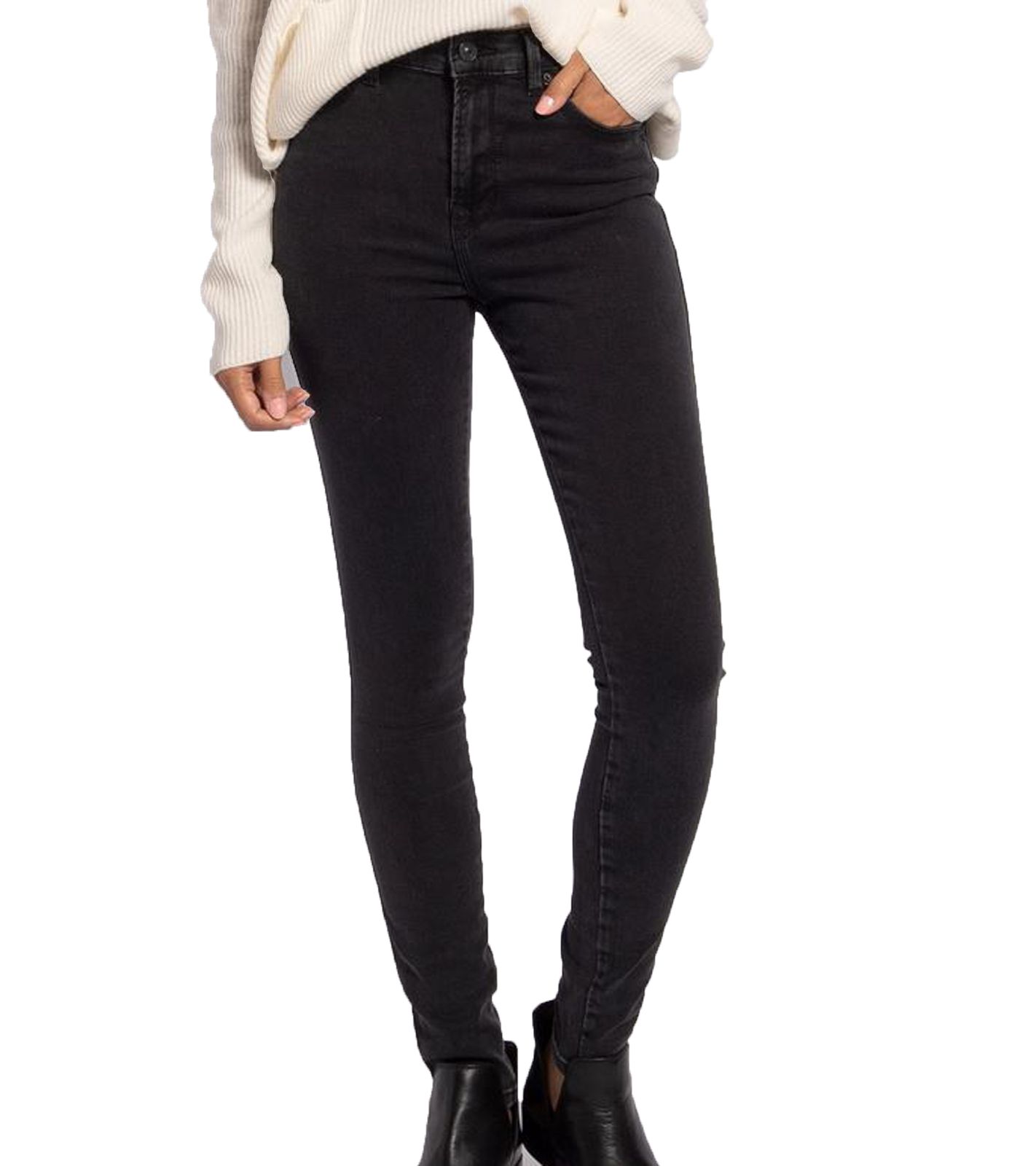 LTB New Tanya B Damen High Waist Jeans Skinny Denim-Hose mit Antracite Waschung 41242 13193 4023 Schwarz von LTB