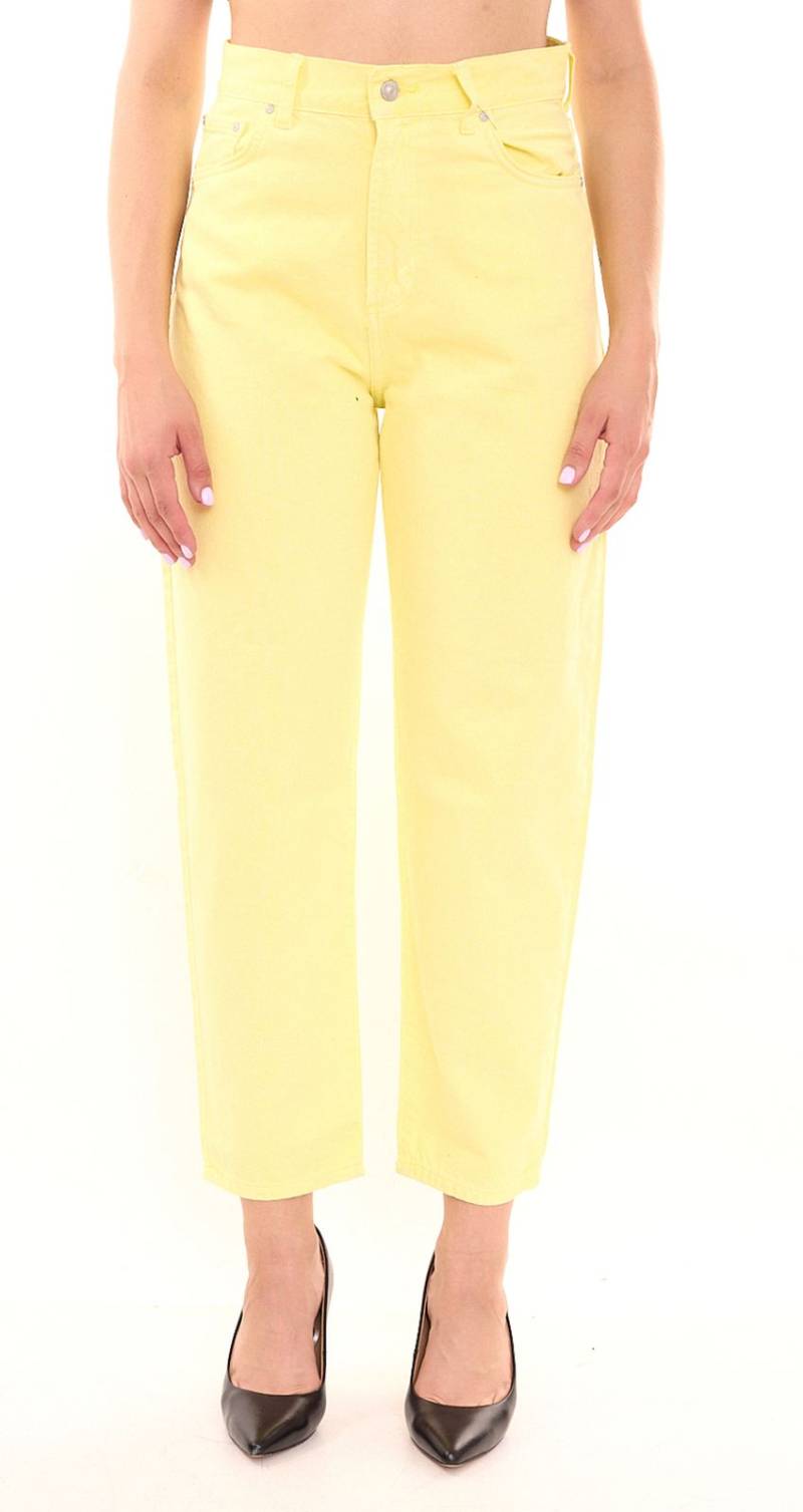 LTB Shena Damen Jeans modische 7/8-Hose im 5-Pocket-Style Loose-Fit 81562566 Gelb von LTB