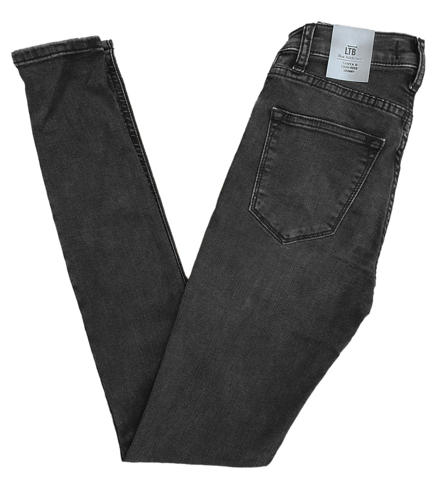LTB Tanya B Damen High Waist Jeans Skinny Denim-Hose mit Anlie-Waschung 51132 14431 51287 Schwarz von LTB