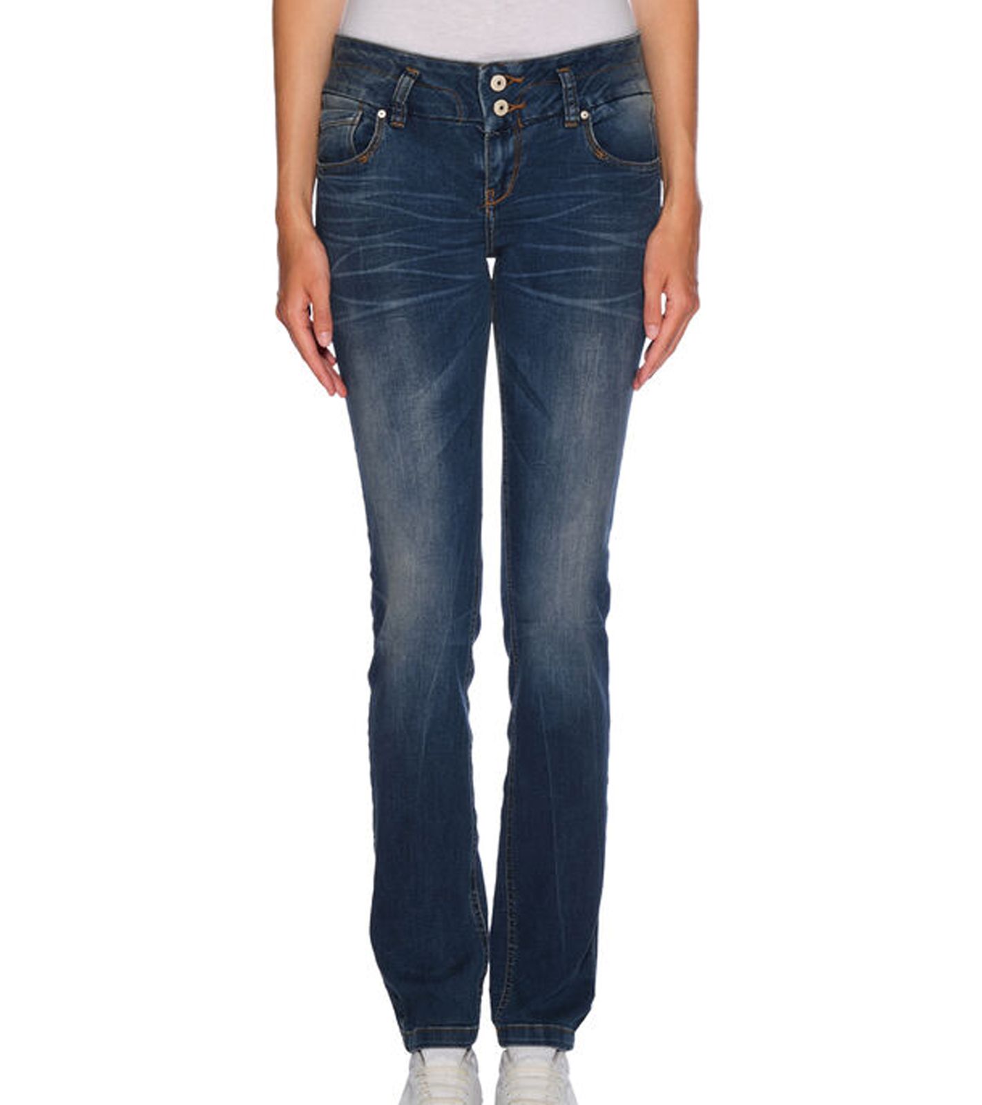 LTB Zena Damen Slim-Jeans Mid Rise Slim-Fit Denim-Hose 50618 13645 51265 Blau von LTB