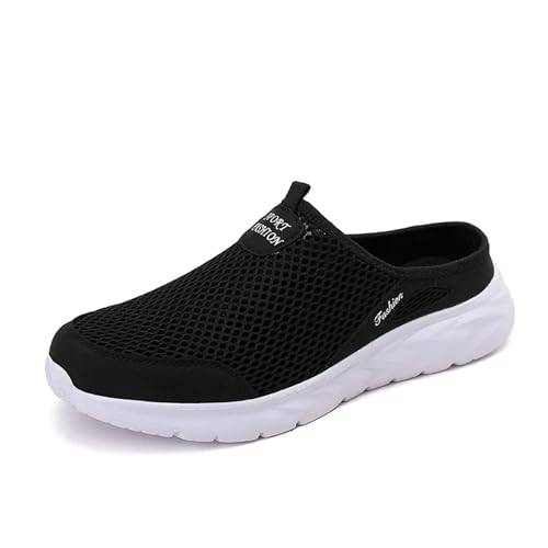 Herren Mesh Atmungsaktive und Bequeme Slip-On Schuhe Herren Pantoletten & Clogs Orthopädische Schuhe Sport Sandalen mit Rutschfester Sohle von LTHTX