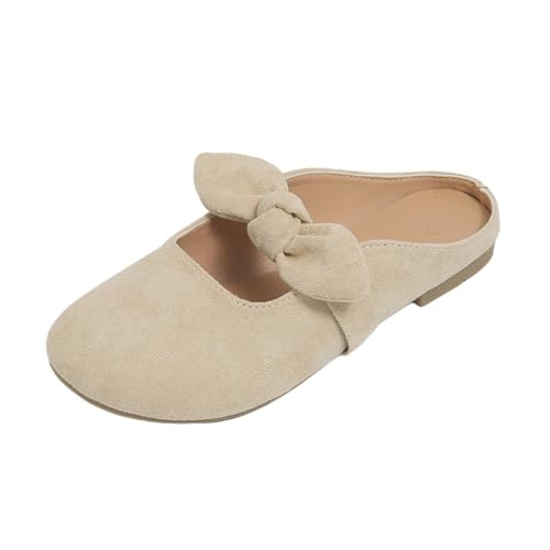 LTHTX Damen Pantoletten mit Schleifendetail, geschlossener Zehenbereich, Mary Jane Flats, bequeme rückenfreie Clogs für Frauen, Sommerspaziergänge, lässig, aprikose, 37EU LTHTX Damen Pantoletten mit Schleifendetail, geschlossener Zehenbereich, Mary Jane Flats, bequeme rückenfreie Clogs für Frauen, Sommerspaziergänge, lässig, aprikose, 37EU von LTHTX