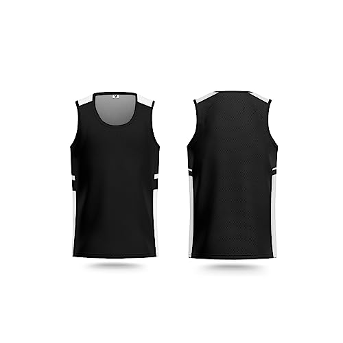 LTHYTY Wendbares Netzgewebe, blanko, Sport-Basketballtrikot, Performance, Athletik, Scrimmage, Teamuniformen, S-3XL, Schwarz/Weiß, 3X-Groß LTHYTY Wendbares Netzgewebe, blanko, Sport-Basketballtrikot, Performance, Athletik, Scrimmage, Teamuniformen, S-3XL, Schwarz/Weiß, 3X-Groß von LTHYTY