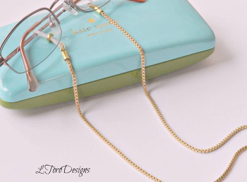 Matt Gold Brillenkette 26-Zoll-Sonnenbrillenhalter Lanyard Matt Gold Brillenkette 26-Zoll-Sonnenbrillenhalter Lanyard von LToroDesigns