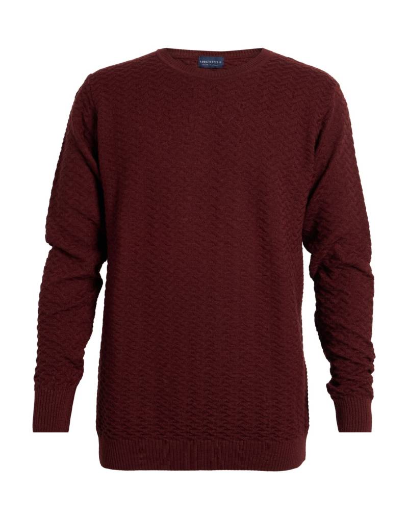 LUCA BERTELLI Pullover Herren Schokobraun von LUCA BERTELLI