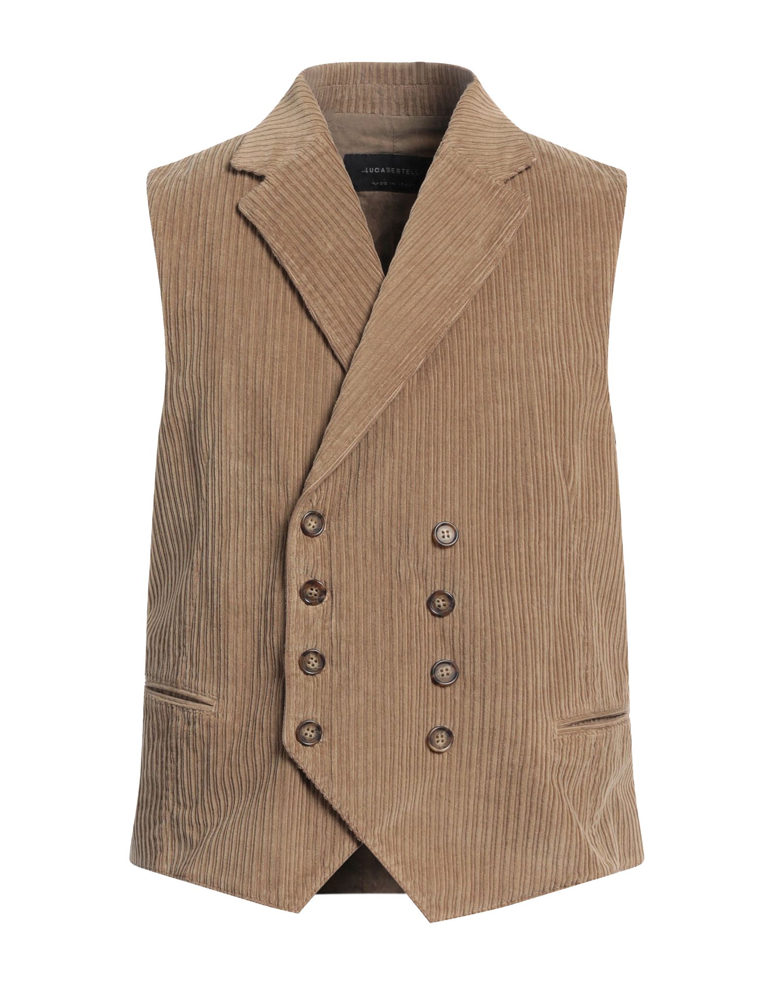 LUCA BERTELLI Couture-weste Herren Sand von LUCA BERTELLI