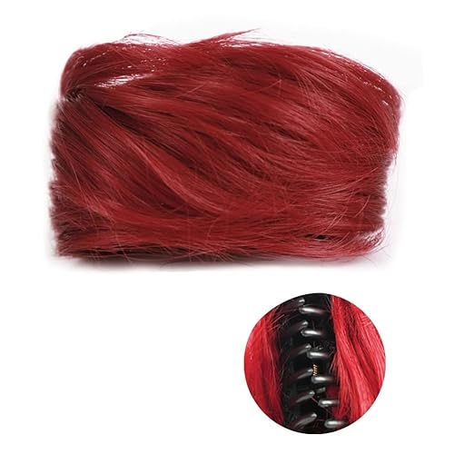 Klauen-Chignon für Einclipsen 1/2 Stück Zubehör Hochsteckfrisur Haarteile for Frauen Mädchen Mini Klaue synthetische lockige gewellte Haarknotenverlängerungen Perücke Clip in Messy & Katzenohren kurz von LUCBEI