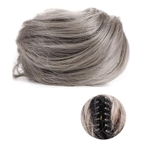 Klauen-Chignon für Einclipsen 1/2 Stück Zubehör Hochsteckfrisur Haarteile for Frauen Mädchen Mini Klaue synthetische lockige gewellte Haarknotenverlängerungen Perücke Clip in Messy & Katzenohren kurz von LUCBEI