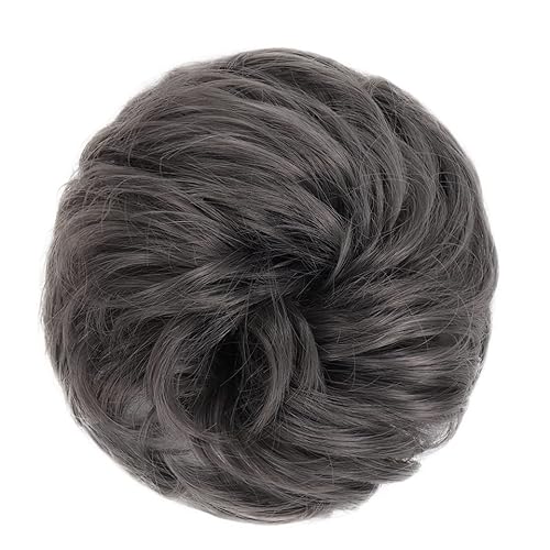 Klauen-Chignon für Einclipsen Donut-Haarknoten for Damen und Mädchen, lockiges gewelltes synthetisches Chignon-Haarteil mit Gummiband, unordentliche Haarknoten-Erweiterungen Zerzaustes Messy Bun Haart von LUCBEI