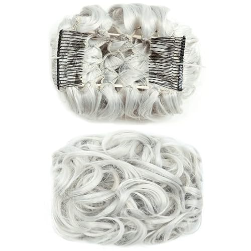 Klauen-Chignon für Einclipsen Messy Bun Scrunchie Haarteil Synthetische Hochsteckfrisur Curly Hair Bun Extension Comb Clips in Hair Extension Chignon Dish Tray Pferdeschwanz-Haarteile for Frauen Zerza Klauen-Chignon für Einclipsen Messy Bun Scrunchie Haarteil Synthetische Hochsteckfrisur Curly Hair Bun Extension Comb Clips in Hair Extension Chignon Dish Tray Pferdeschwanz-Haarteile for Frauen Zerza von LUCBEI