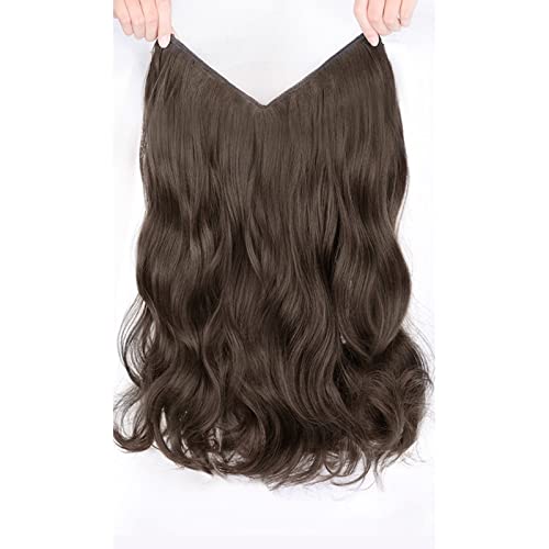 Perücken Einteiliges Perückenstück Große Welle U-förmige Locken Flauschiges Haarvolumen Perücke Mädchen Langes Haar Keine Spur Haarverlängerungsstück Für die tägliche Party. ( Color : Light brown , Si von LUCBEI