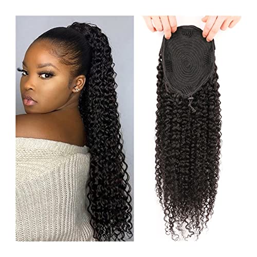 Pferdeschwanzverlängerung Kinky Curly Kordelzug Pferdeschwanz Remy Echthaar 12-26 Zoll lang Brasilianischer Cury Pferdeschwanz Clip In Extensions 100g/150g for Frauen synthetisches Haarteil für ( Colo Pferdeschwanzverlängerung Kinky Curly Kordelzug Pferdeschwanz Remy Echthaar 12-26 Zoll lang Brasilianischer Cury Pferdeschwanz Clip In Extensions 100g/150g for Frauen synthetisches Haarteil für ( Colo von LUCBEI