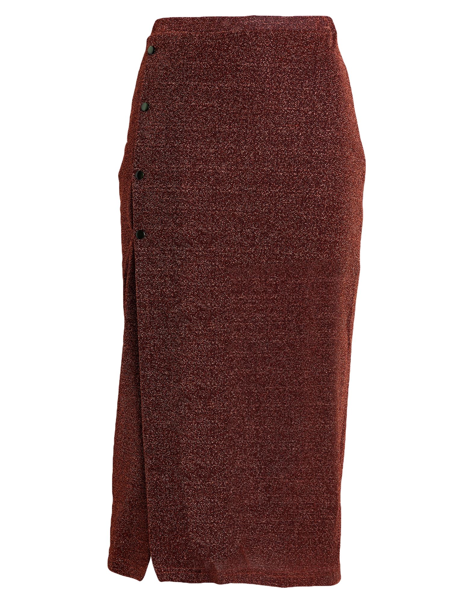 LUCE Midi-rock Damen Rostrot von LUCE