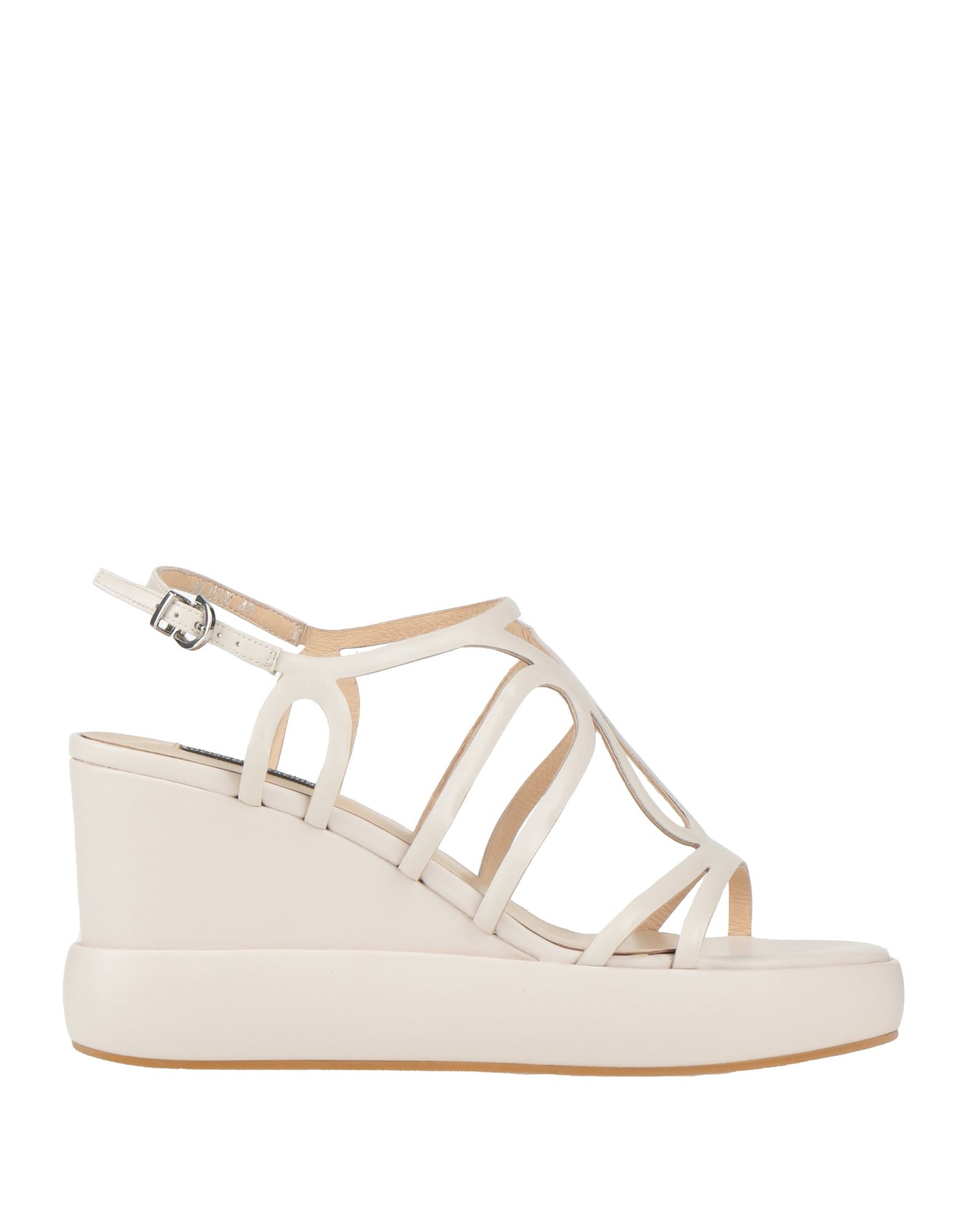 LUCIANO BARACHINI Sandale Damen Off white von LUCIANO BARACHINI