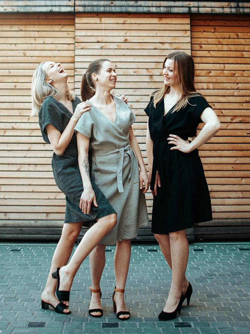 Wende Wickelkleid | Vielseitiges Leinenkleid Wende Wickelkleid | Vielseitiges Leinenkleid von LUCIclothing