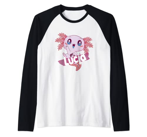 LUCJA - Schöner Mädchen Name mit süßem AXOLOTL Raglan LUCJA - Schöner Mädchen Name mit süßem AXOLOTL Raglan von LUCJA Tochter Enkel Geburtstag Geschenkideen