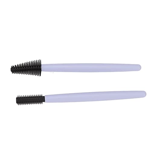 2pcs Wimpernbürste Silikon Wimpernbürste Mascara Zauberstäbe Applikator Augenbrauen Elastische Tragbare Wiederverwendbare Mascara Zauberstäbe für Make-up (BLUE) von LUCKDANO