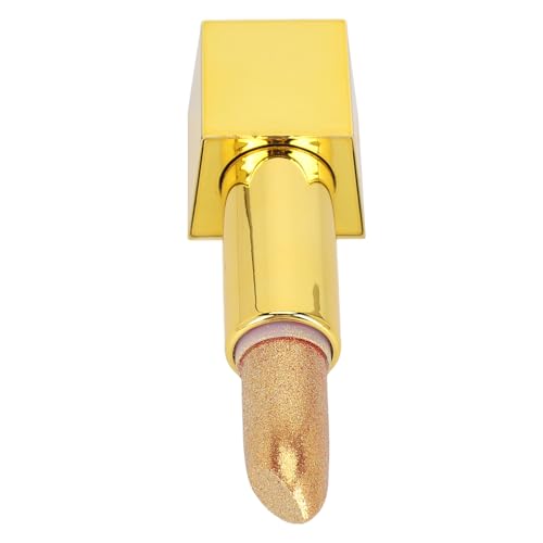 Goldener Metallic-Lippenstift mit Hohen Pigmenten, Langlebiges, Wasserfestes Lippen-Make-up für Frauen (02) von LUCKDANO