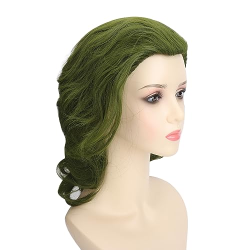 Joker Cosplay Perücke Anime Charakter Perücke Gemischt Grün Kurze Lockige Perücke, Arthur Fleck Perücke für Maskerade Anime Dress Up Tägliches Tragen von LUCKDANO