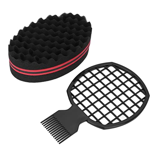 LUCKDANO Haarschwämme für Schwarze Männer Locken, Schwammschwamm für Haare Home Salon Professionell Tragbarer Afro Haarschwamm Haare Twist Comb Backging Set Comb Styling Tools LUCKDANO Haarschwämme für Schwarze Männer Locken, Schwammschwamm für Haare Home Salon Professionell Tragbarer Afro Haarschwamm Haare Twist Comb Backging Set Comb Styling Tools von LUCKDANO