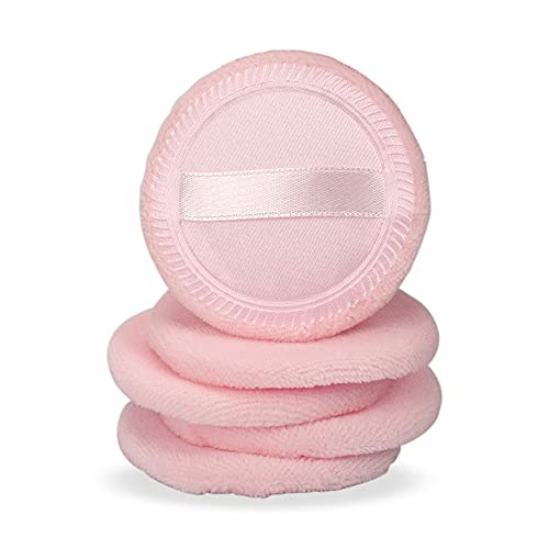 LUCKDANO Make -up Puff Weiches Delikates Absorptionspulver für Losen Pulverkuchen, 5 Stcs Beauty Tool für Frauen (PINK) von LUCKDANO