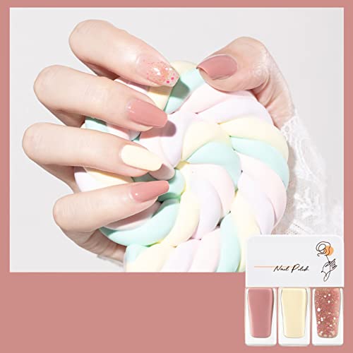LUCKDANO Wasserbasis Nagellack Set Delicate Color Schnell Trocken Dauerhafte Nagellack für Frauen Halloween Party (T13) von LUCKDANO