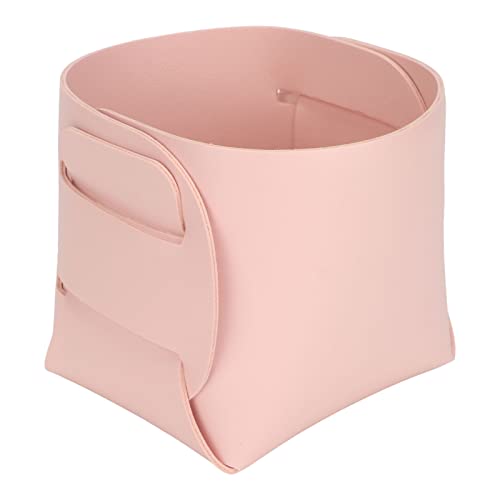 NagelbüRstenhalter, PU-Material, Langlebig, Tragbar, Praktisch, Nagel-Make-Up-Organizer, Frauen, Kosmetik-Aufbewahrungsbox, Tragbar, Geeignet FüR den Gebrauch zu Hause (PINK) von LUCKDANO