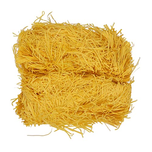 Raffia-Papierfüller, Leicht, Geruchlos, Leuchtende Farben, Heimdekoration, Geschenkverpackung, Füller aus Papierschnitzeln für Heimwerker, Stoßdämpfung, Breite Anwendung, 500 G von LUCKDANO