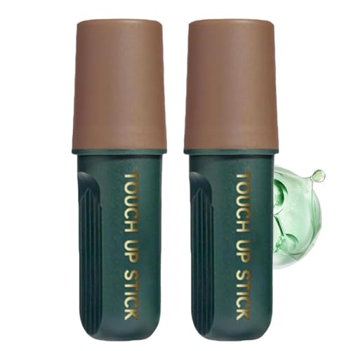 2 Stück Lilinzhi Hair Dye, 2-in-1 Instant Haarfärbestift, Haarfärbekamm, Haaransatz-Shading-Stick, Wasserfester Und Schweißfester Haarfärbestift, Werkzeug Zur Grauhaara für Männer, Frauen (Braun, 1) von LUCKKY