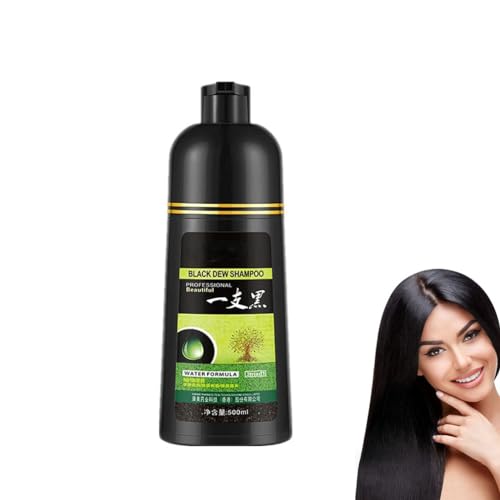 Eterna Vida Color Dye Shampoo,Eterna Vida Farbfärbe-Shampoo, Schwarzes Haarfärbeshampoo, 3 in 1 Kräuter-Haarfärbeshampoo, weißes bis schwarzes Shampoo für Männer und Frauen (Braun) von LUCKKY