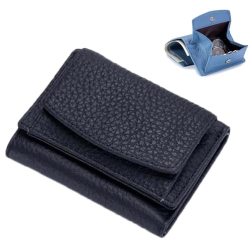 LUCKKY Houtangduty Mini Wallet, Damen Faltbare Kurze Geldbörse, Kleines Portemonnaie Damen, PU Leder Geldbörse mit Mehreren Fächern, Klein und Im Kurzformat Geldbeutel mit RFID Blockierung (Schwarz) LUCKKY Houtangduty Mini Wallet, Damen Faltbare Kurze Geldbörse, Kleines Portemonnaie Damen, PU Leder Geldbörse mit Mehreren Fächern, Klein und Im Kurzformat Geldbeutel mit RFID Blockierung (Schwarz) von LUCKKY