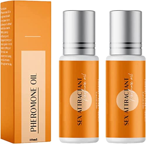 Natural Roll-On Pheromone Infused Essential Oil Perfume Cologne,Langanhaltendes Pheromonparfüm,Roll-On Pheromon infundiert ätherisches Öl Parfüm Köln,Sundazee Pheromonöl,Zieht Männer Frauen an (2pcs) von LUCKKY