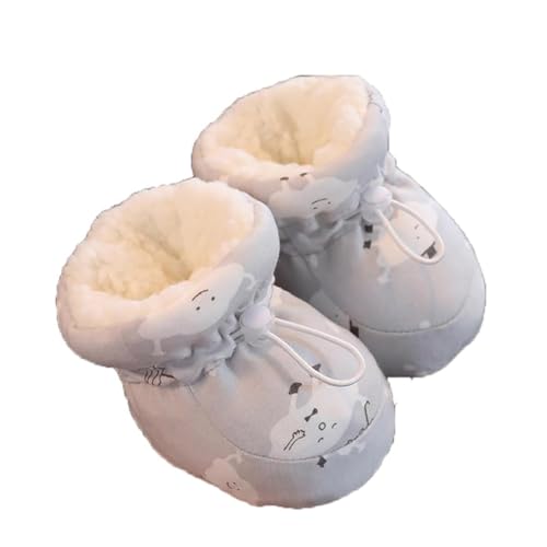 Warm Fur Baby Boots,Warme Pelz-Baby-Stiefel, Süße Baby-Winterschuhe, nisex-Baby Neugeborenes Fleece Booties, Kinder Wärme Gefütterte Schneestiefel Baby Rutschfest Stiefel Krabbelschuhe (C, 11CM) von LUCKKY