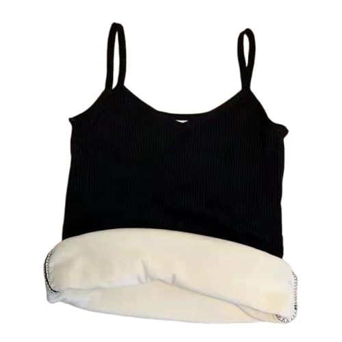 CuLtP Thermo Tanktop Für Damen Mit Fleece Gefüttert, Cami Unterwäsche Tops, Ärmellose Unterhemden, Thermo Shirts, Schwarz, M CuLtP Thermo Tanktop Für Damen Mit Fleece Gefüttert, Cami Unterwäsche Tops, Ärmellose Unterhemden, Thermo Shirts, Schwarz, M von LUCKLY