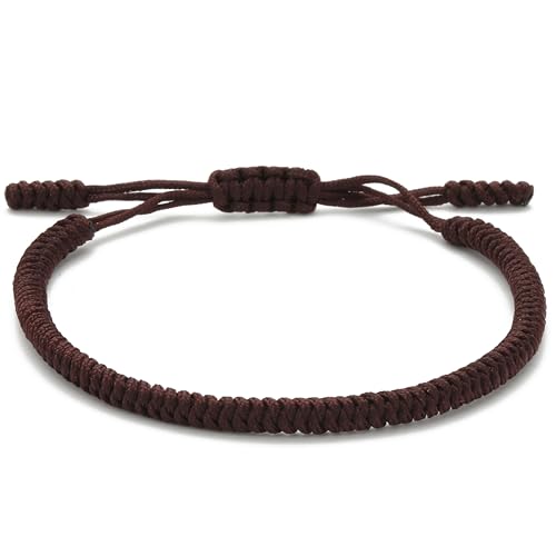 LUCKY BUDDHIST - Glücksarmband + Anhänger/Halskette! Für Teen Männer Frauen - Geflochtene Freundschaftsarmbänder - Mit Liebe handgefertigt - Tibet Stil - Einstellbares Handgelenk Armband von LUCKY BUDDHIST
