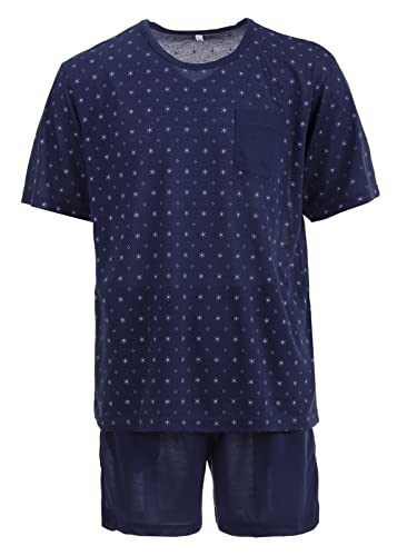 Lucky Herren Pyjama Set 2 TLG. Shorty, Farbe:Navy, Größe:2XL von Lucky