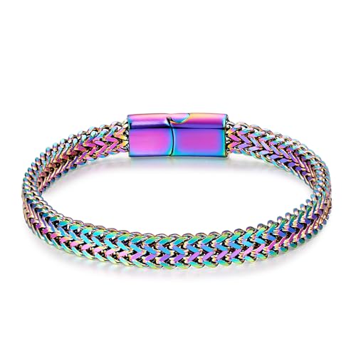 LUCKY2+7 Armband Herren-Edelstahl Magnetschnalle Verlängerungsschnalle Schwarz Silber LUCKY2+7 Armband Herren-Edelstahl Magnetschnalle Verlängerungsschnalle Schwarz Silber von LUCKY2+7