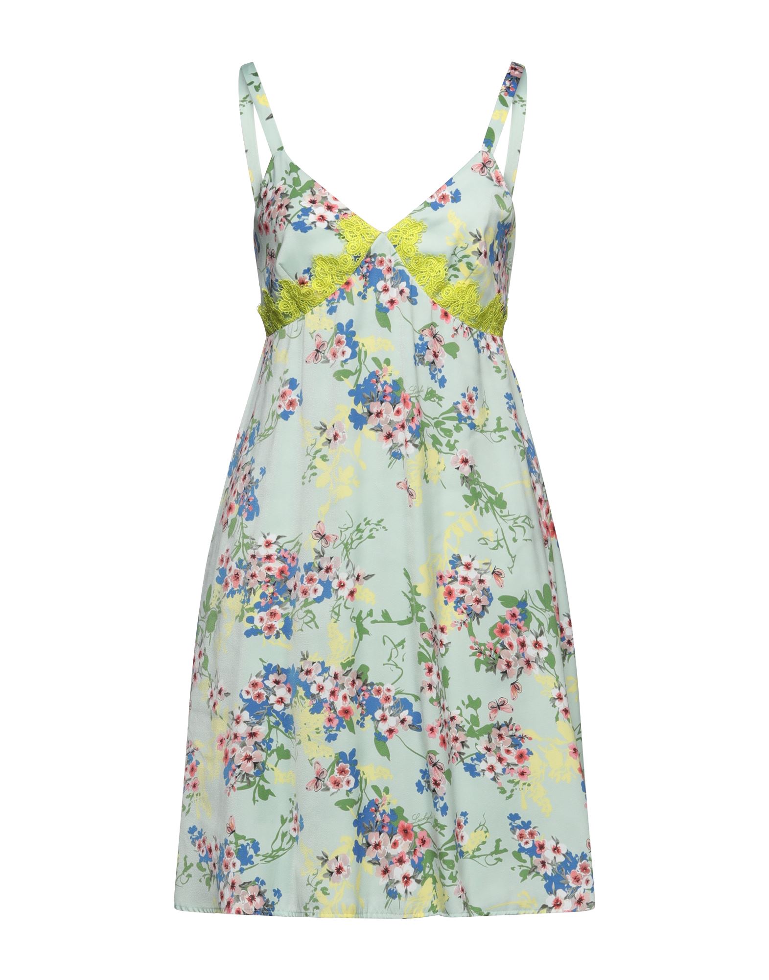 LUCKYLU  Milano Mini-kleid Damen Säuregrün von LUCKYLU  Milano