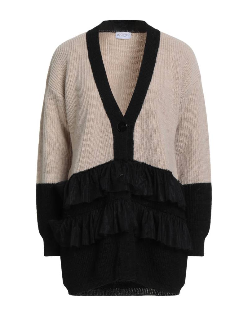 LUCKYLU  Milano Strickjacke Damen Beige von LUCKYLU  Milano